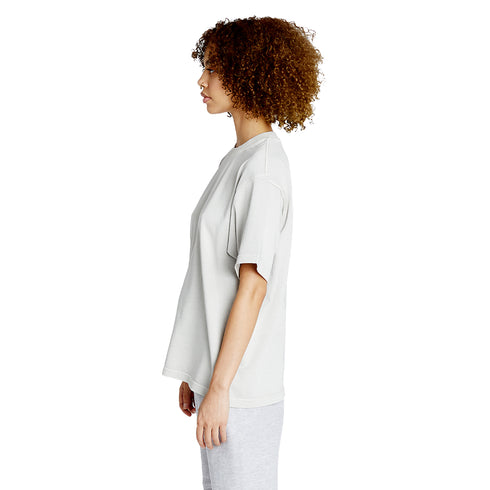 heavyweight pigment tee cement model women side
